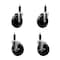 Service Caster 5'' Soft Rubber Wheel Swivel 1'' Expanding Stem Caster Set 2 Brakes, 4PK SCC-EX20S514-SRS-2-TLB-2-1 - alternate 1